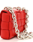 Lambskin Maxi Intreccio Padded Chain Cassette Crossbody Bag Nail Polish