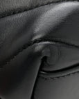 Calfskin Y Quilted Monogram Toy Loulou Crossbody Bag Black