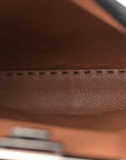 Cuoio Romano Selleria Bi-Color Medium Peekaboo Iconic Satchel Black Mou