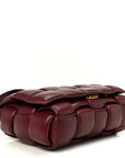 Nappa Maxi Intreccio Padded Cassette Crossbody Bag Barolo