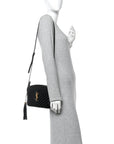 Calfskin Matelasse Monogram Lou Camera Bag Black