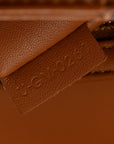 Triomphe Canvas Calfskin Medium Triomphe Bag Tan