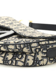 Oblique Saddle Bag Blue