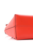 Vitello King Plexiglass Logo Embossed Mini By The Way Top Handle Boston Bag Papavero