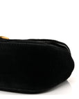 Velvet Matelasse Mini GG Marmont Shoulder Bag Black