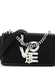 Canvas Printed Small Love Lola Bag Black