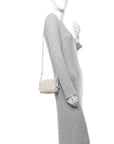 Nappa Intrecciato Candy Loop Camera Bag White