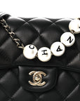 Lambskin Quilted Small My Precious Flap Black