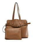 Soft Smooth Calfskin Medium Tote Camel