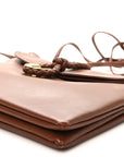 Smooth Calfskin Medium Liberta Shoulder Bag Sapele