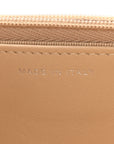 Caviar Quilted Wallet on Chain WOC Beige