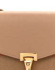 Derby Calfskin House Check Baby Macken Crossbody Bag Camel