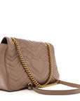 Calfskin Matelasse Medium GG Marmont Shoulder Bag Porcelain Rose