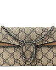 GG Supreme Monogram Super Mini Dionysus Shoulder Bag Taupe