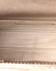 Metallic Lambskin Cannage Small Lady D-Joy Champagne