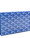 Goyardine Richelieu Wallet Sky Blue