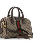GG Supreme Monogram Web Small Ophidia Top Handle Bag Beige Ebony