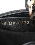 Lambskin Cannage Micro Lady D1OR Black