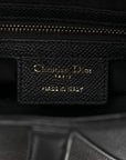 Grained Calfskin Saddle Bag Black