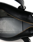 Grained Calfskin Small The Tote Bag Black