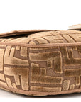 Velvet Jacquard FF Crystal Baguette Cappuccino