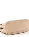 Calfskin Y Quilted Monogram Medium Loulou Chain Satchel Nude Powder