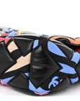 Lambskin Printed Fabric Medium CHNL 19 Flap Black Multicolor