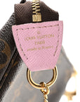 Monogram 2021 Christmas Animation Japanese Garden Mini Pochette Accessories Wisteria Pink