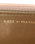 Lambskin Quilted CC Pearl Crush Wallet on Chain WOC Light Pink