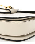 GG Supreme Monogram Horsebit 1955 Shoulder Bag Beige Mystic White