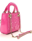 Patent Cannage Mini Lady D1OR Pink