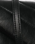 Calfskin Y Quilted Monogram Monochrome Toy Loulou Crossbody Bag Black