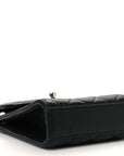 Caviar Quilted Classic Phone Holder Black