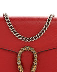 Calfskin Mini Dionysus Chain Wallet Hibiscus Red