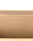 Caviar Quilted Wallet on Chain WOC Beige