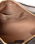 GG Supreme Monogram Web Small Ophidia Shoulder Bag Brown