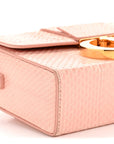 Snakeskin 30 Montaigne Box Bag Rose Clair