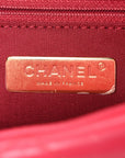 Lambskin Quilted Large CHNL 19 Flap Dark Pink