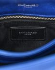 Metallic Calfskin Y Quilted Monogram Toy Loulou Crossbody Bag Blue Royal