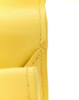 Smooth Calfskin La Petite Pochette Rond Carre Yellow
