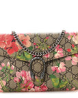 GG Supreme Monogram Blooms Mini Dionysus Chain Wallet Beige Multicolor Dry Rose