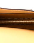 Metallic Chevre Chamkilight Constance Slim Wallet Dore