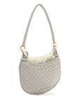 Nappa Intrecciato Small Gemelli Agate Grey Glacier