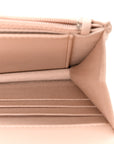 Lambskin Quilted Trendy CC Wallet On Chain WOC Light Beige