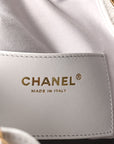Caviar Quilted Medium CHNL 25 Handbag Light Gray