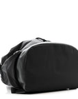 Nylon Grained Calfskin Watson Diaper Bag Black