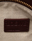 Calfskin Small Puzzle Edge Bag Burgundy