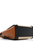 Smooth Calfskin Nano Tri-Color Luggage White