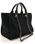 Mixed Fibers Small Deauville Tote Black