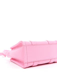 Grained Calfskin Micro The Tote Bag Fluro Candy